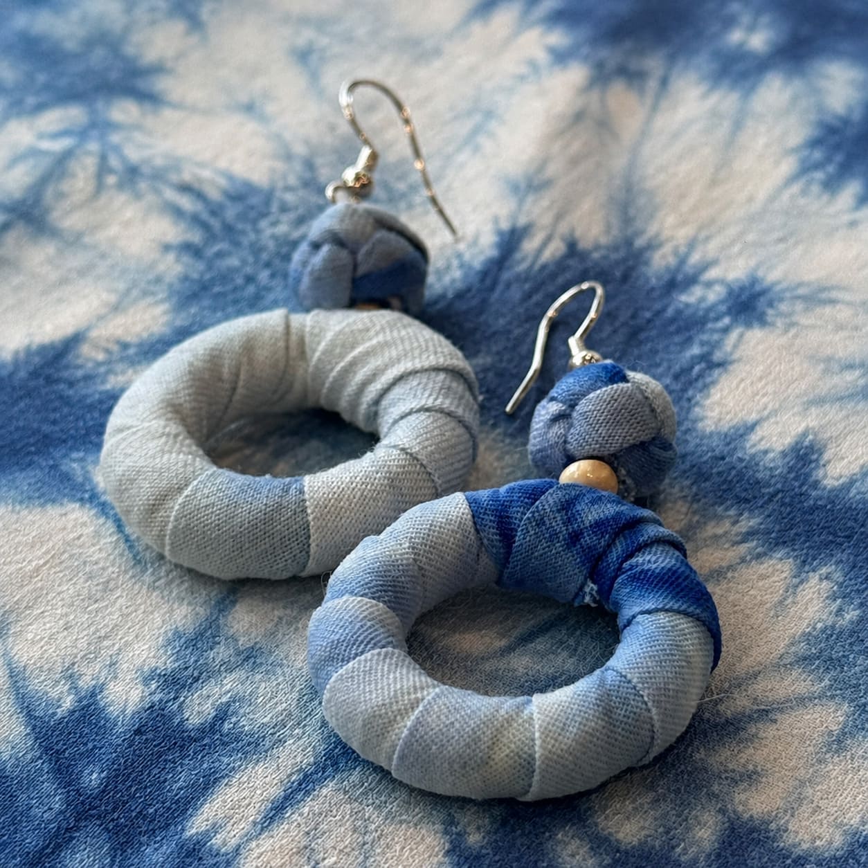 Cloud Indigo Hoops