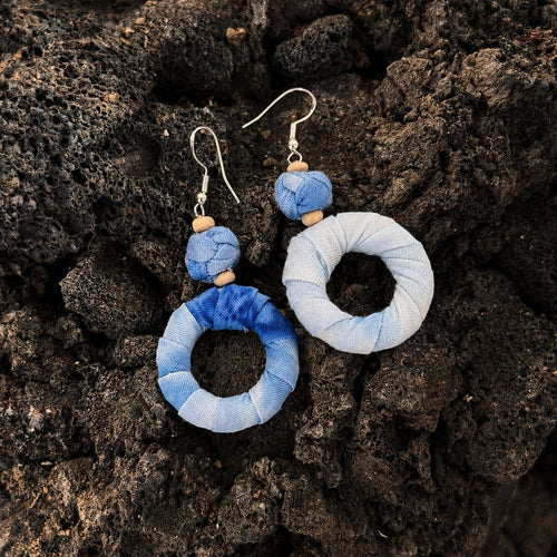 Cloud Indigo Hoops
