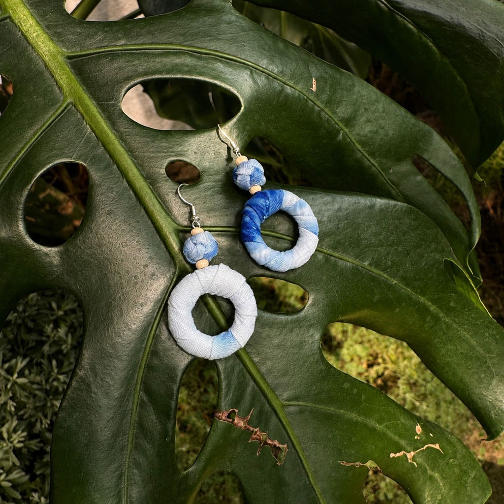 Cloud Indigo Hoops