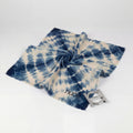 Indigo Tie-Dye Cotton & Linen Scarf